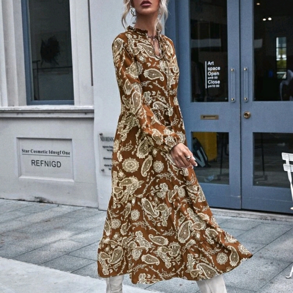 NEW Boho Smock Dress - Picture 3 of 6